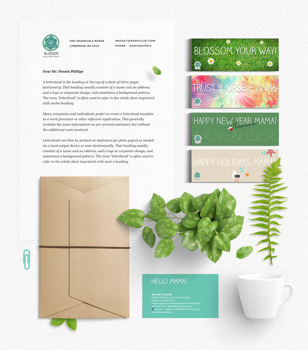 Blossom Identity Design Blossom Identity Design