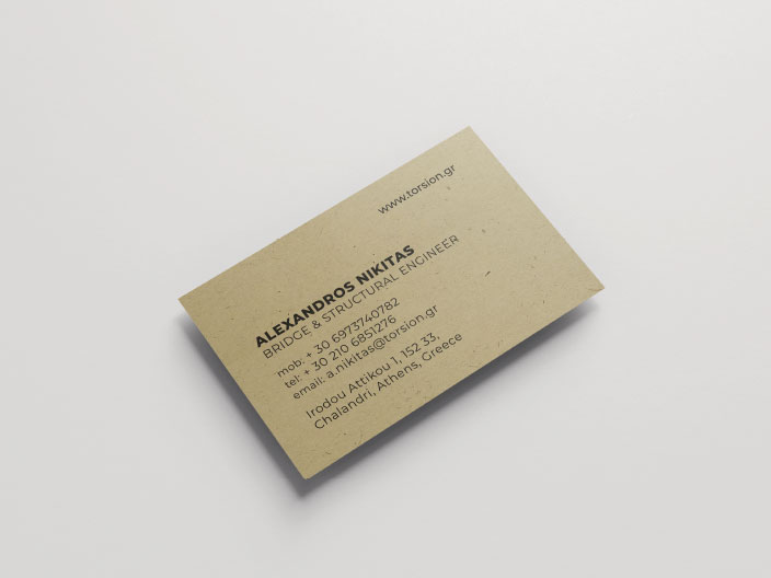 Torsion Business Card Back Torsion Business Card Back